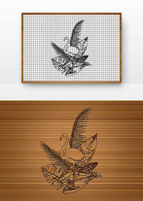 һֻ������վ�ڻ����Ϻڰ�ʸ��ͼ