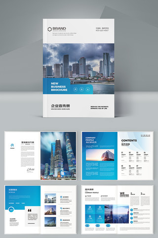 蓝色企业宣传画册 蓝色企业宣传画册