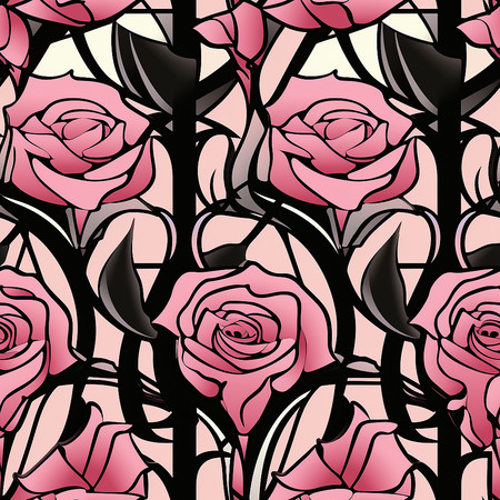 植物花朵四方图连续图AI图 植物花朵四方图连续图AI图