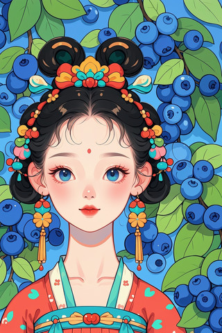 ��ݮ��Χ�Ŀɰ�Ů���ز�ͼAIͼ