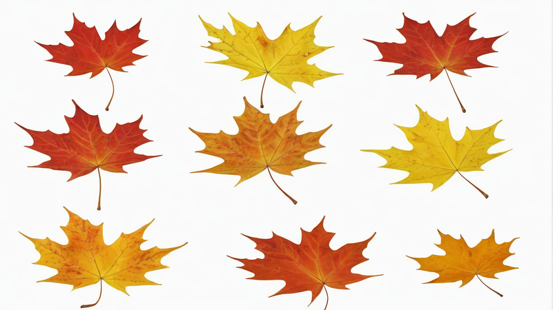 ��Ҷ���������ɫͼƬ PNG