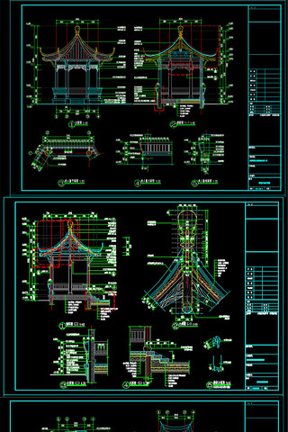 ʽ4ɫ˽ͤͼ CAD