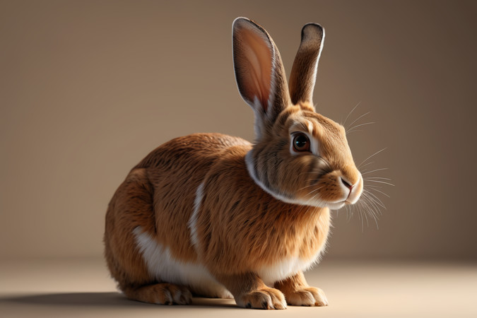 一只兔子在地上图片 一只兔子在地上图片