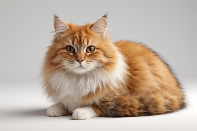 ��ɫ�ı�������һֻ���ɵ�èͼƬ PNG