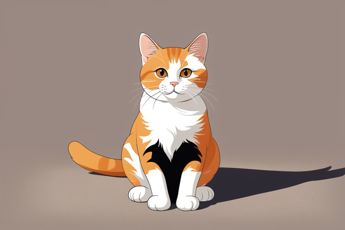 ������һֻè����Ӱ��ͼƬ PNG