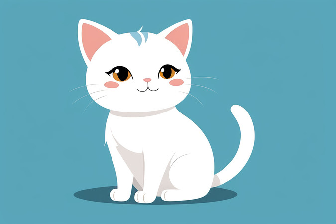 ��ɫ��������һֻ��èͼƬ PNG