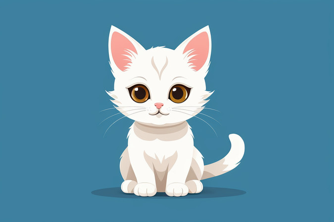 ��ɫ��������һֻ��èͼƬ PNG