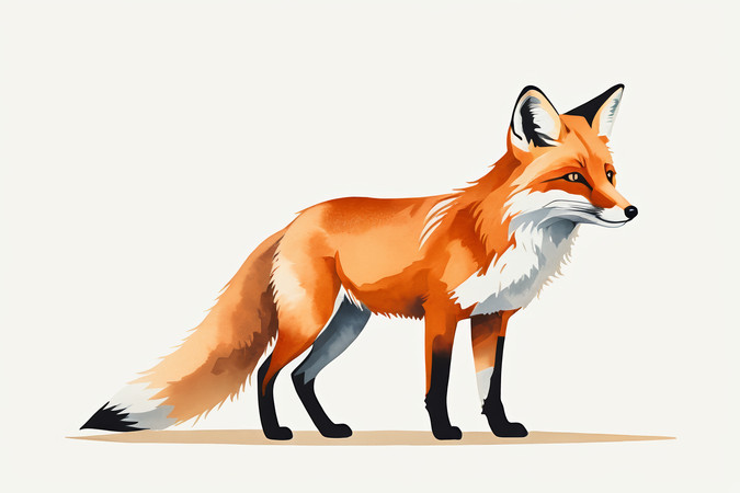 һֻ����վ�ڰ�ɫ�ı����ϱ����ǰ�ɫͼƬ PNG