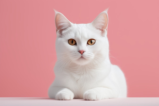 ��������һֻ��è�����Ƿۺ�ɫ��ͼƬ PNG