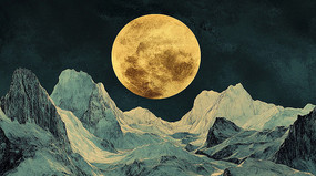 ɽ�������²廭