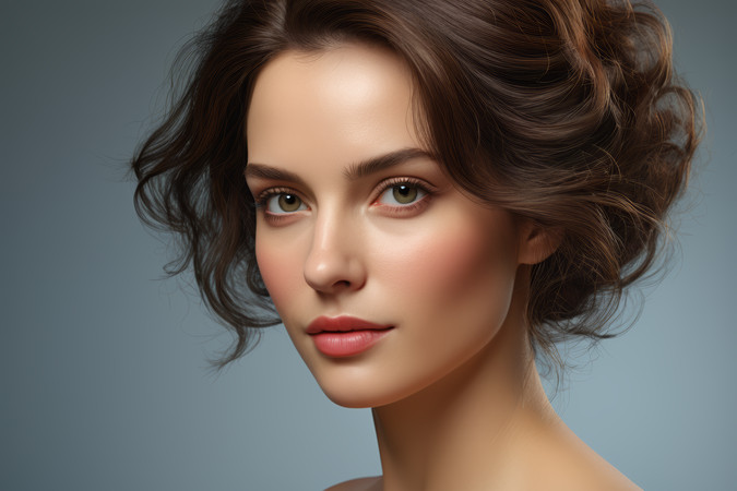 Ů�˾����ͷۺ�ɫ���촽����ͼƬ