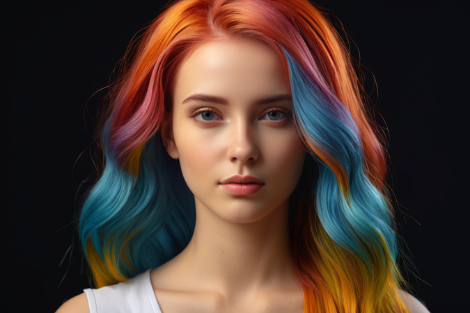 Ů��������ɫ��ͷ����ɫ���۾������Ƶ�ͼƬ PNG