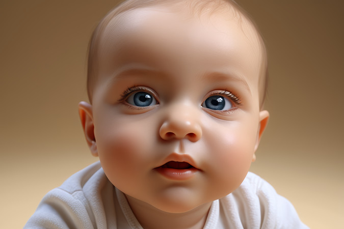 һ��Ӥ�����ڿ���ͷ����ͼƬ