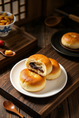 糖火烧中国传统经典美食中式家常美味食物