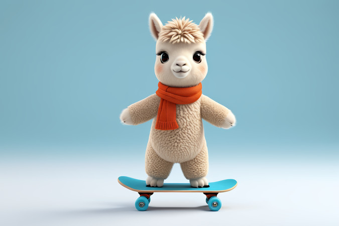 在滑板上上面戴着围巾高清图片 在滑板上上面戴着围巾高清图片