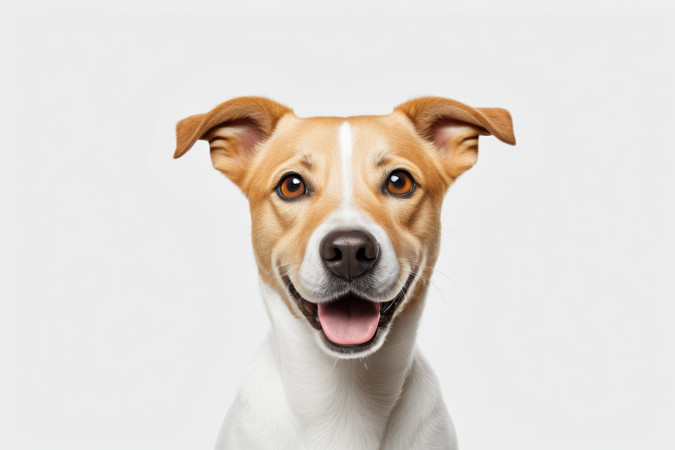 一只狗笑容满面地看着镜头高清图片 一只狗笑容满面地看着镜头高清图片