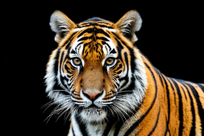 一只老虎正在看着镜头高清图片 一只老虎正在看着镜头高清图片