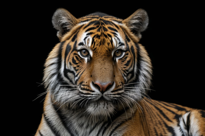 一只老虎正在看着镜头高清图片 一只老虎正在看着镜头高清图片