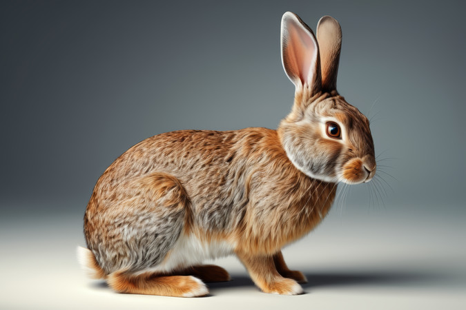 地板上坐着一只兔子高清图片 地板上坐着一只兔子高清图片