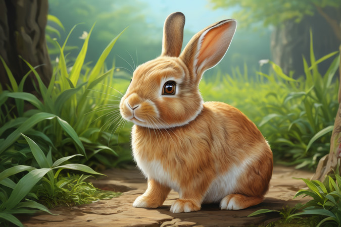 һֻ�������ڲݵ��ϸ���ͼƬ PNG