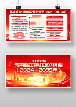 教育强国建设规划纲要宣传展板 教育强国建设规划纲要宣传展板