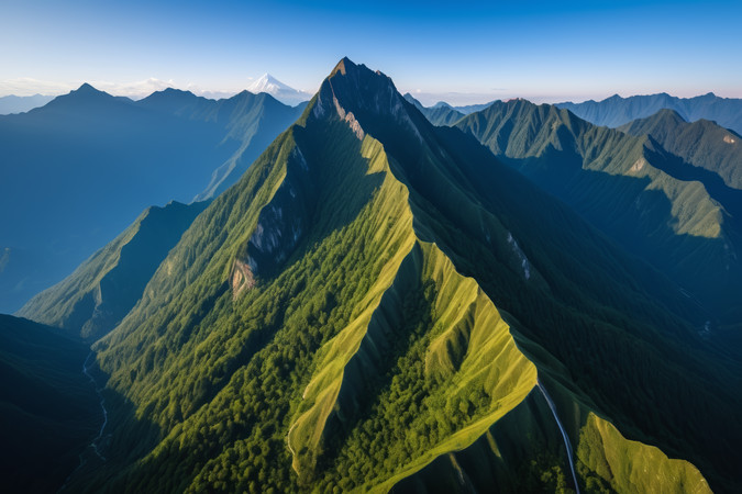 山中间一条蜿蜒的道路高清风景风光图片 山中间一条蜿蜒的道路高清风景风光图片