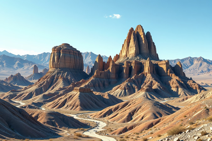 山中间一条蜿蜒的道路高清风景风光图片 山中间一条蜿蜒的道路高清风景风光图片