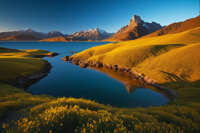 ɽͱݺͻɫΧˮ羰ͼƬ