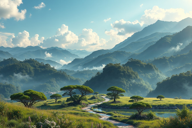 ɽ����Ϫ��������ľ����羰���ͼƬ