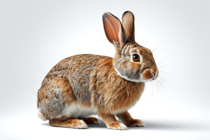 一只兔子坐在地上看东西高清图片 一只兔子坐在地上看东西高清图片