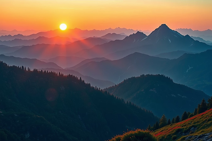 ������ɽ������羰���ͼƬ PNG