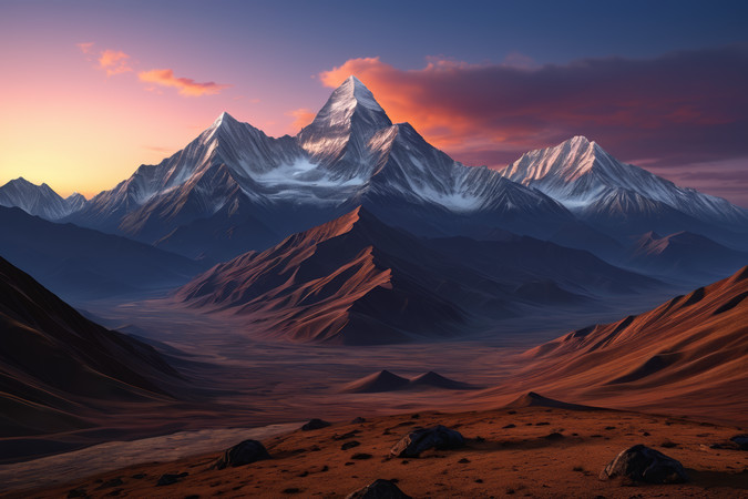 ɽ����ѩ�������羰���ͼƬ