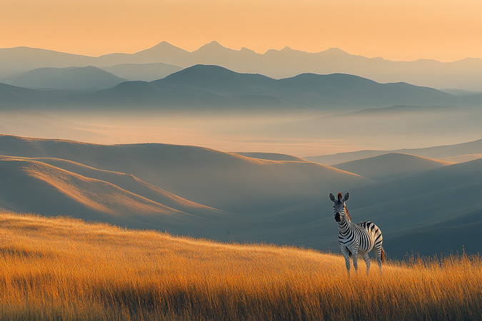 草原上的斑马 草原上的斑马