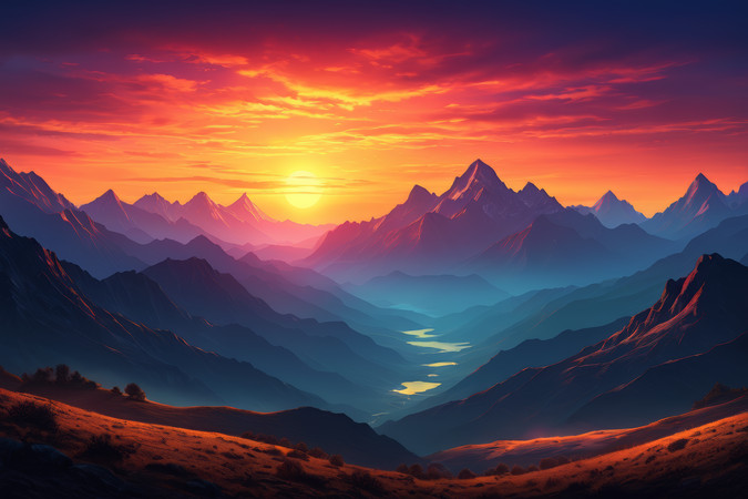 ����ɽ������羰���ͼƬ PNG