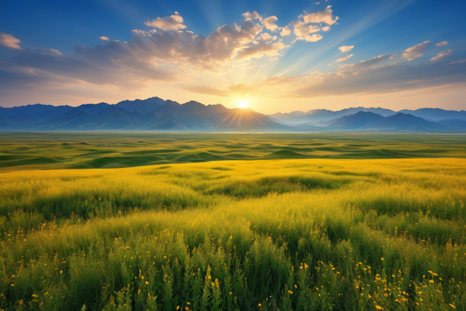 ɽ���Ĳݵر���Ϊƽ�ظ���羰���ͼƬ PNG