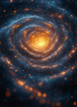 恢弘大气的星系星盘