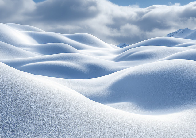 ѩ���еĲ��ƾ��׵�ɽ����