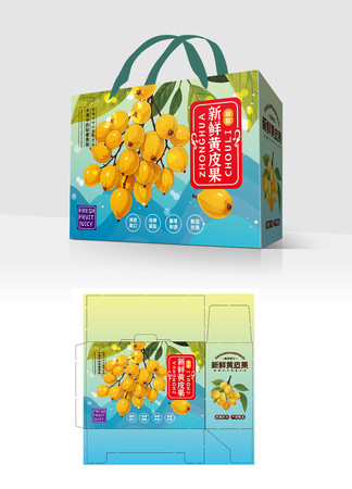 新鲜黄皮果盒