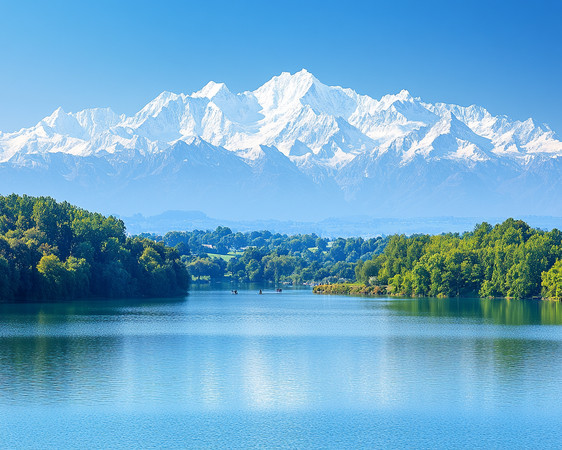 ѩɽӳ���µ��������� PNG