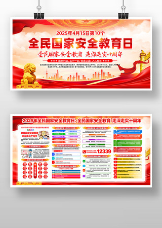 2025年415全民国家安全教育日展板 2025年415全民国家安全教育日展板
