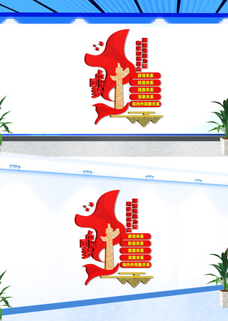 统战宣传标语文化墙