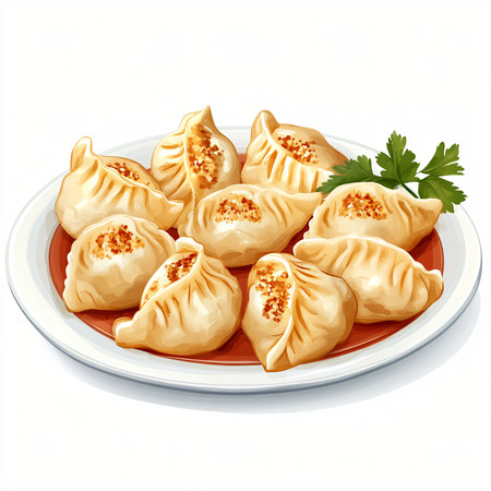 美味的煎饺子