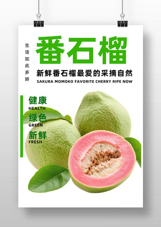 水果番石榴促销海报