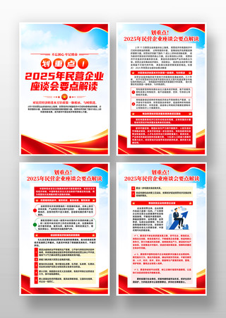 2025年民营企业座谈会要点解读挂画