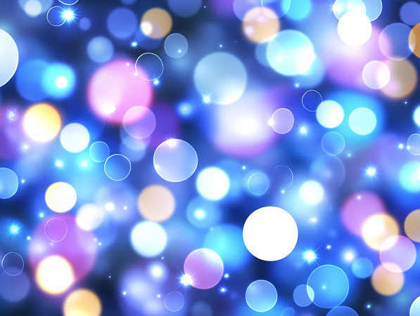 星光璀璨的夜空下梦幻般的光斑舞动 星光璀璨的夜空下梦幻般的光斑舞动