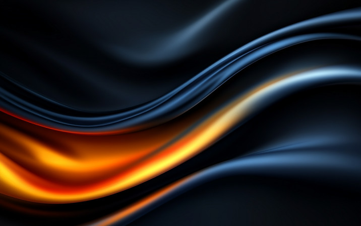 火焰与光线交织的夜空 火焰与光线交织的夜空