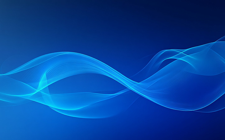 蓝色光波在深蓝背景上流动 蓝色光波在深蓝背景上流动