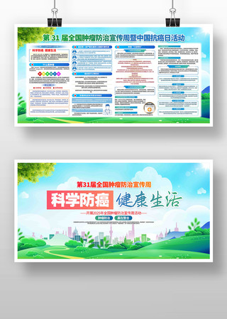 2025年全国肿瘤防治宣传周宣传展板