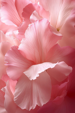 粉色花瓣间轻舞的花朵 粉色花瓣间轻舞的花朵