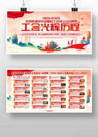 中国工会光辉历程工会成立100周年